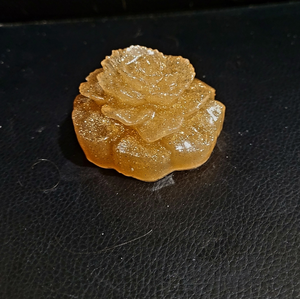 Handmade Resin Flower Paperweight or Decor - Picture 8 of 13